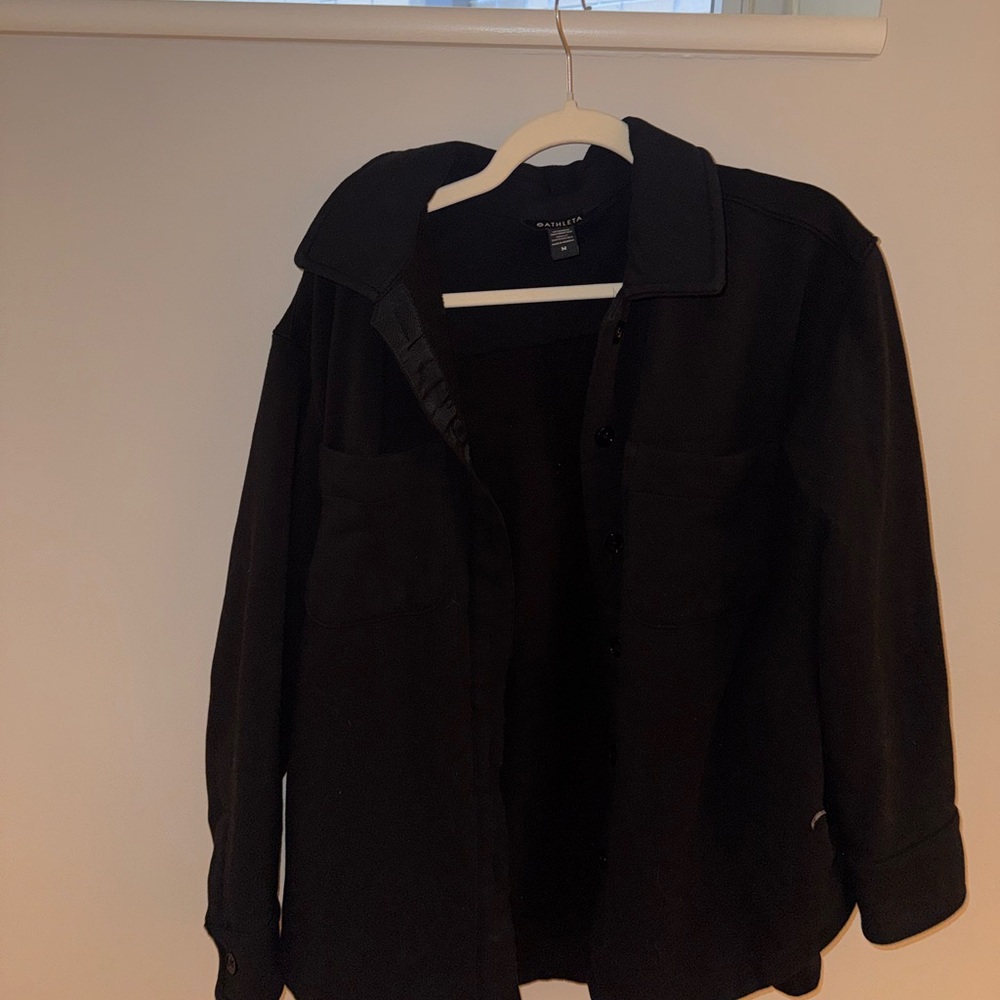 Athleta Men's Black Shirt Jacket